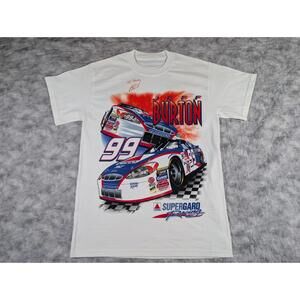 VTG Jeff Burton #99 Citgo Nascar Racing AOP All Over Print T-Shirt Size L Signed